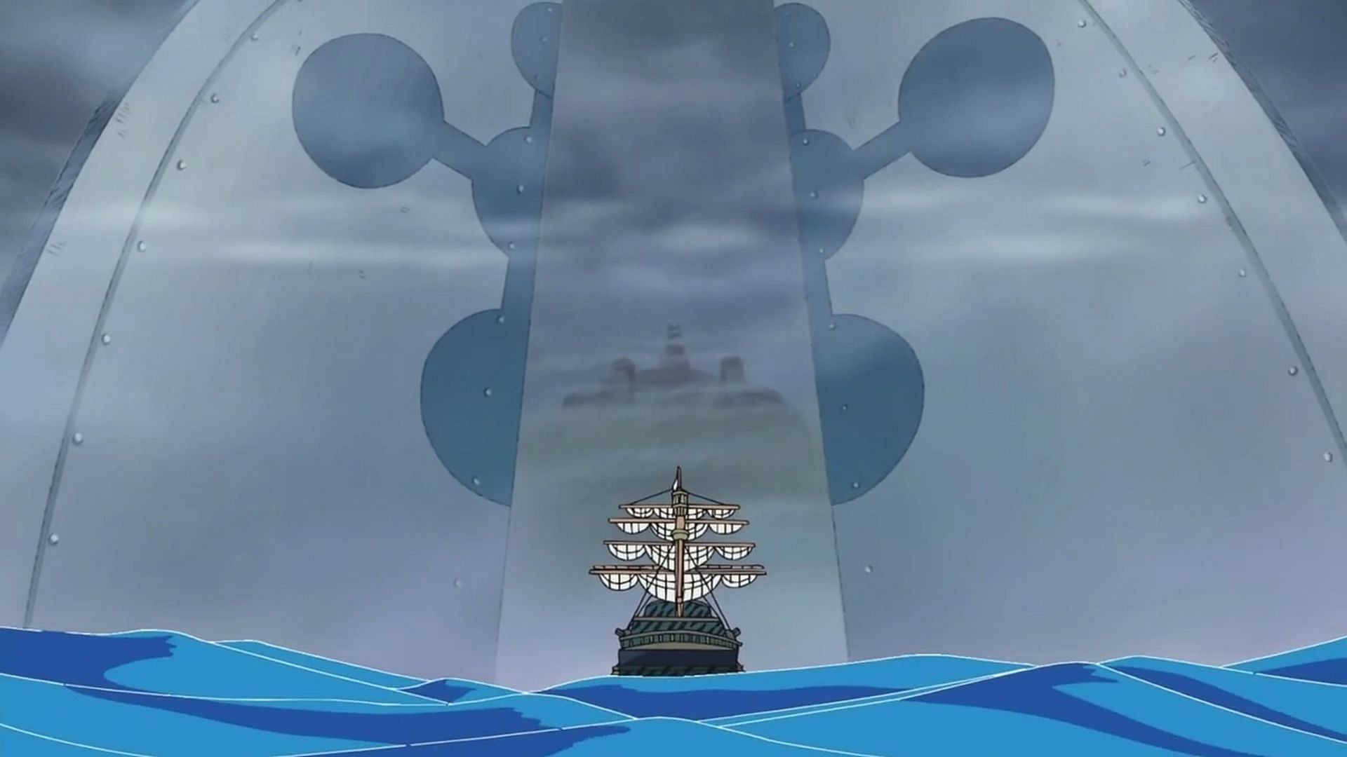 The Gates of Justice in Enies Lobby (Image via Toei Animation)